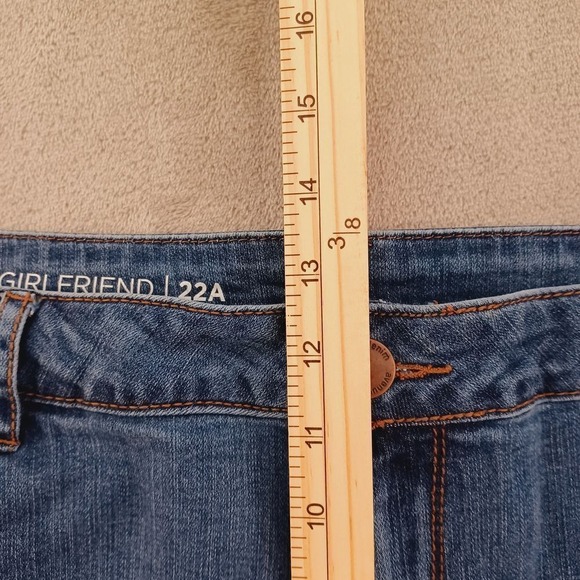 Avenue Jeans Sz 22 Girlfriend Relaxed Slim Fit‎ Distressed Classic Casual Womens - Picture 6 of 8